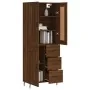 Aparador alto madera contrachapada marrón roble 69,5x34x180 cm by , Sideboards - Ref: Foro24-3200024, Price: 189,95 €, Discou...