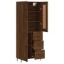 Aparador alto madera contrachapada marrón roble 69,5x34x180 cm by , Sideboards - Ref: Foro24-3200024, Price: 189,95 €, Discou...