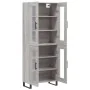 Aparador alto madera contrachapada gris sonoma 69,5x34x180 cm de , Aparadores - Ref: Foro24-3198303, Precio: 161,78 €, Descue...