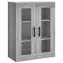 Aparador alto madera contrachapada gris sonoma 69,5x34x180 cm de , Aparadores - Ref: Foro24-3198303, Precio: 161,78 €, Descue...