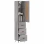 Aparador alto madera contrachapada gris Sonoma 34,5x34x180 cm de , Aparadores - Ref: Foro24-3200175, Precio: 112,14 €, Descue...