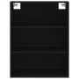 Aparador alto madera contrachapada negro 69,5x34x180 cm by , Sideboards - Ref: Foro24-3189990, Price: 164,10 €, Discount: %