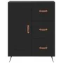 Aparador alto madera contrachapada negro 69,5x34x180 cm by , Sideboards - Ref: Foro24-3189990, Price: 164,10 €, Discount: %