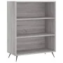 Aparador alto madera contrachapada gris sonoma 69,5x34x180 cm de , Aparadores - Ref: Foro24-3200047, Precio: 122,34 €, Descue...