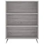 Aparador alto madera contrachapada gris sonoma 69,5x34x180 cm de , Aparadores - Ref: Foro24-3200047, Precio: 122,34 €, Descue...