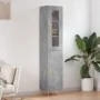 Aparador de madera contrachapada gris hormigón 34,5x34x180 cm von , Sideboards - Ref: Foro24-3199165, Preis: 93,91 €, Rabatt: %