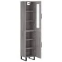 Aparador alto madera contrachapada gris Sonoma 34,5x34x180 cm de , Aparadores - Ref: Foro24-3199199, Precio: 123,50 €, Descue...