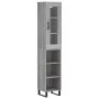 Aparador alto madera contrachapada gris Sonoma 34,5x34x180 cm by , Sideboards - Ref: Foro24-3199391, Price: 97,32 €, Discount: %