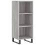 Aparador alto madera contrachapada gris Sonoma 34,5x34x180 cm by , Sideboards - Ref: Foro24-3199391, Price: 97,32 €, Discount: %