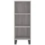 Aparador alto madera contrachapada gris Sonoma 34,5x34x180 cm by , Sideboards - Ref: Foro24-3199391, Price: 97,32 €, Discount: %