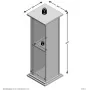 FMD Mesita decorativa con puerta gris 88,5 cm by , Side tables - Ref: Foro24-447419, Price: 91,51 €, Discount: %