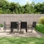 Sillas de jardín 6 uds textilene y acero negro 55x61,5x90 cm de , Sillas de jardín - Ref: Foro24-3187086, Precio: 271,33 €, D...