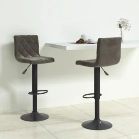 Taburetes de cocina 2 unidades terciopelo gris oscuro von , Küchenhocker - Ref: Foro24-333732, Preis: 127,68 €, Rabatt: %