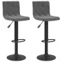 Taburetes de cocina 2 unidades terciopelo gris oscuro de , Taburetes de cocina - Ref: Foro24-333732, Precio: 127,68 €, Descue...