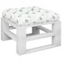 Cojín para palés tela Oxford estampado de hojas 58x58x10 cm de , Cojines para sillas y sofás - Ref: Foro24-360918, Precio: 20...