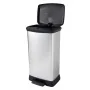 Curver Papelera de pedal Deco plateado 50 L by , Garbage cans and trash cans - Ref: Foro24-442064, Price: 75,10 €, Discount: %