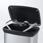 Curver Papelera de pedal Deco plateado 50 L by , Garbage cans and trash cans - Ref: Foro24-442064, Price: 75,10 €, Discount: %