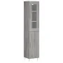 Aparador alto madera contrachapada gris Sonoma 34,5x34x180 cm by , Sideboards - Ref: Foro24-3199167, Price: 94,45 €, Discount: %