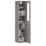 Aparador alto madera contrachapada gris Sonoma 34,5x34x180 cm by , Sideboards - Ref: Foro24-3199167, Price: 94,45 €, Discount: %