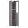 Aparador alto madera contrachapada gris Sonoma 34,5x34x180 cm by , Sideboards - Ref: Foro24-3199167, Price: 94,45 €, Discount: %