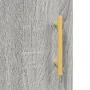 Aparador alto madera contrachapada gris Sonoma 34,5x34x180 cm by , Sideboards - Ref: Foro24-3199167, Price: 94,45 €, Discount: %