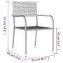 Juego de comedor para jardín 5 piezas ratán sintético gris by , Garden sets - Ref: Foro24-3156754, Price: 222,99 €, Discount: %