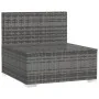 Sofá de jardín de 3 plazas con cojines ratán sintético gris by , Garden sets - Ref: Foro24-317517, Price: 391,76 €, Discount: %