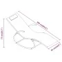 Tumbona mecedora de acero y textileno crema de , Tumbonas - Ref: Foro24-318114, Precio: 86,45 €, Descuento: %