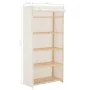 Armario de tela blanco 79x40x170 cm de , Armarios roperos - Ref: Foro24-248190, Precio: 119,17 €, Descuento: %