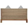 Sofá de 2 plazas con cojines ratán natural by , Sofas - Ref: Foro24-283076, Price: 563,76 €, Discount: %