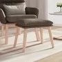 Reposapiés de tela color gris taupe 45x29,5x35 cm by , Ottomans - Ref: Foro24-341433, Price: 36,11 €, Discount: %