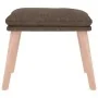 Reposapiés de tela color gris taupe 45x29,5x35 cm by , Ottomans - Ref: Foro24-341433, Price: 36,11 €, Discount: %