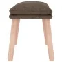 Reposapiés de tela color gris taupe 45x29,5x35 cm by , Ottomans - Ref: Foro24-341433, Price: 36,11 €, Discount: %