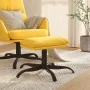 Reposapiés de tela amarillo mostaza 60x60x36 cm by , Ottomans - Ref: Foro24-341574, Price: 44,47 €, Discount: %