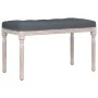 Banco de terciopelo gris oscuro 80x40x49 cm by , Banks - Ref: Foro24-344447, Price: 67,82 €, Discount: %