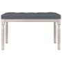 Banco de terciopelo gris oscuro 80x40x49 cm by , Banks - Ref: Foro24-344447, Price: 67,82 €, Discount: %