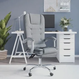Silla de oficina reclinable con masaje de tela gris claro by , Office chairs - Ref: Foro24-349661, Price: 117,47 €, Discount: %