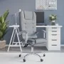 Silla de oficina reclinable con masaje de tela gris claro by , Office chairs - Ref: Foro24-349661, Price: 117,47 €, Discount: %