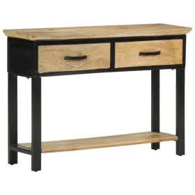 Mesa consola madera maciza de mango rugosa 110x30x75 cm by , Side tables - Ref: Foro24-351618, Price: 227,00 €, Discount: %