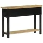 Mesa consola madera maciza de mango rugosa 110x30x75 cm de , Mesas auxiliares - Ref: Foro24-351618, Precio: 226,98 €, Descuen...