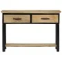 Mesa consola madera maciza de mango rugosa 110x30x75 cm de , Mesas auxiliares - Ref: Foro24-351618, Precio: 226,98 €, Descuen...