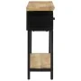 Mesa consola madera maciza de mango rugosa 110x30x75 cm de , Mesas auxiliares - Ref: Foro24-351618, Precio: 226,98 €, Descuen...