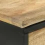 Mesa consola madera maciza de mango rugosa 110x30x75 cm de , Mesas auxiliares - Ref: Foro24-351618, Precio: 226,98 €, Descuen...
