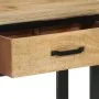 Mesa consola madera maciza de mango rugosa 110x30x75 cm de , Mesas auxiliares - Ref: Foro24-351618, Precio: 226,98 €, Descuen...