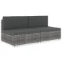 Sofá seccional de 2 plazas de ratán sintético gris by , Modular outdoor sofas - Ref: Foro24-49523, Price: 191,77 €, Discount: %