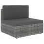 Sofá seccional de 2 plazas de ratán sintético gris by , Modular outdoor sofas - Ref: Foro24-49523, Price: 191,77 €, Discount: %
