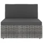 Sofá seccional de 2 plazas de ratán sintético gris by , Modular outdoor sofas - Ref: Foro24-49523, Price: 191,77 €, Discount: %