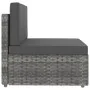 Sofá seccional de 2 plazas de ratán sintético gris by , Modular outdoor sofas - Ref: Foro24-49523, Price: 191,77 €, Discount: %