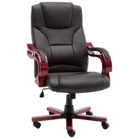 Silla de oficina de cuero auténtico marrón von , Bürostühle - Ref: Foro24-20560, Preis: 295,09 €, Rabatt: %