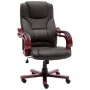 Silla de oficina de cuero auténtico marrón de , Sillas de oficina - Ref: Foro24-20560, Precio: 280,16 €, Descuento: %